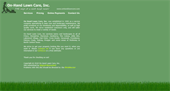 Desktop Screenshot of onhandlawncareinc.com